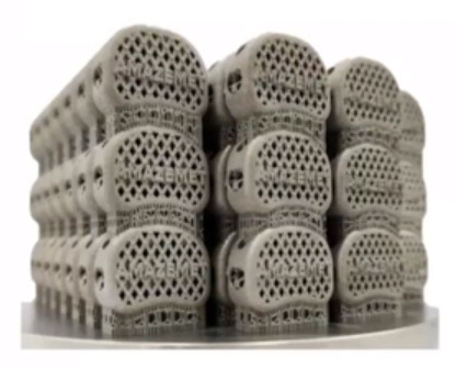 3D printed parts - metal components printed using amazemet powders