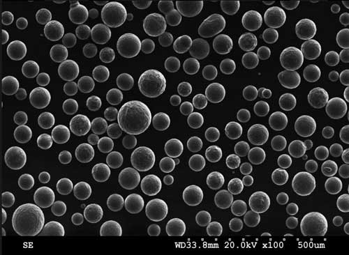 Aluminium 6061 spherical powder produced using ultrasonic atomisation