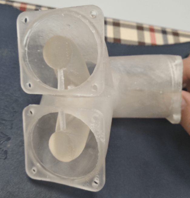 High resolution 3D printed manifold produced using a MiiCraft DLP 3D Printer