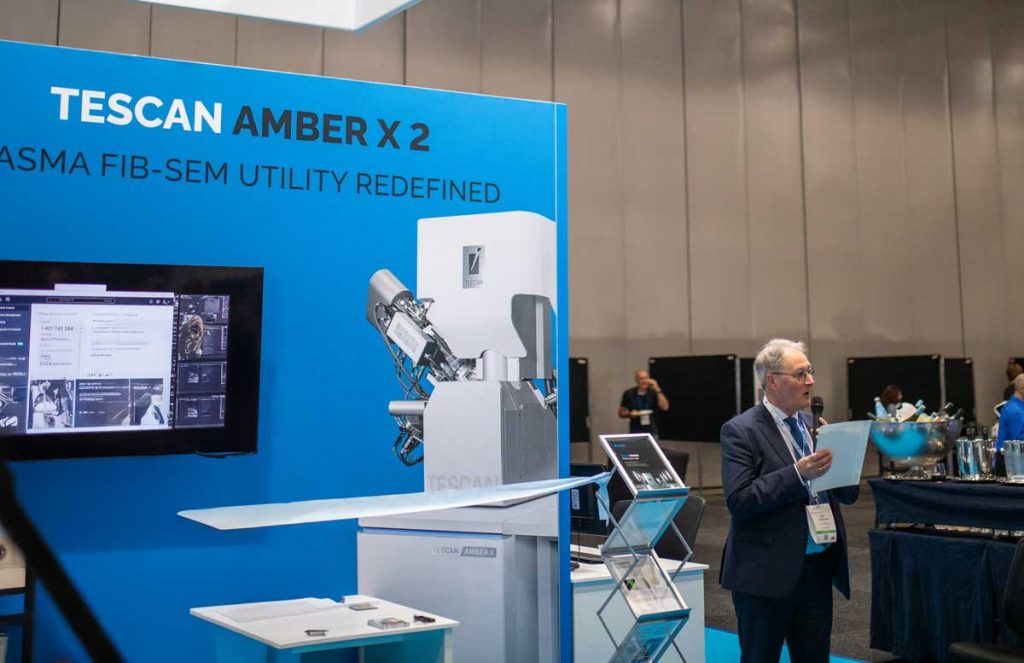 TESCAN AMBER X 2 Asia Pacific product llaunch - ribbon cutting - plasma FIB-SEM - Dirk van der Wal