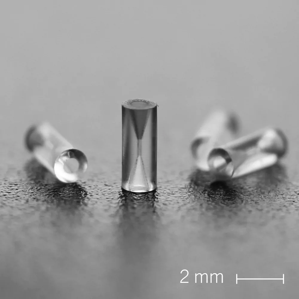 3D printed fused silica ferrules produced with an UpNano NanoOne 2PP 3D printer