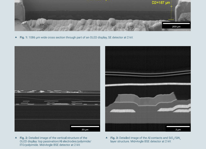 TESCAN – Analysis of Flexible OLEDs