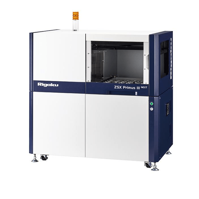 Rigaku ZSX Primus III NEXT high throuput WDXRF spectrometer tube-above optcal configuration